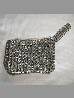 Soda Tab Wristlet | Upcycled Metal Pop Tab Festival Bag | Recycled Indie Grunge